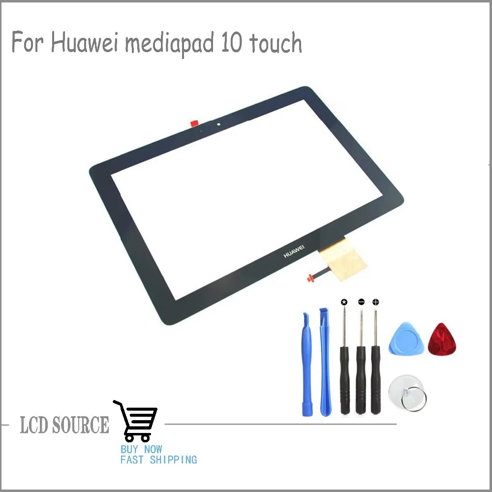 Original Best Quality For HUAWEI MediaPad 10.1 LINK S10-201U S10-201WA Tablet PC Touch Screen Digitizer+Tools