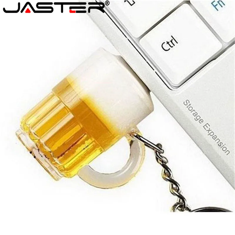 JASTER Beer Keyshain USB флеш-накопитель 32 ГБ 16 ГБ 8 ГБ 4 ГБ USB 2,0 флеш-карта памяти U Stick