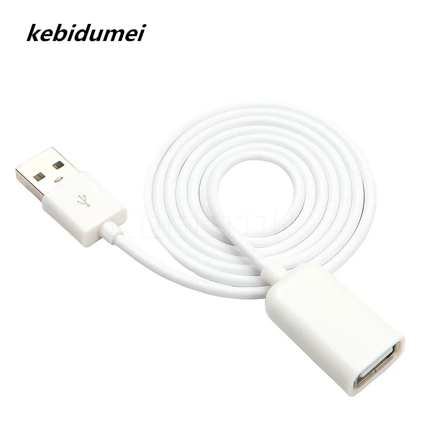 Kebidumei 0,5 м 1 м USB 2,0 удлинитель для передачи данных для мужчин и женщин дополнительный кабель для iPhone 4 5 6 Plus для samsung S6 Note4