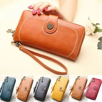 

2019 Women Lady Long Travel Wallet Zip Purse Card Phone Holder Case Clutch Handbag