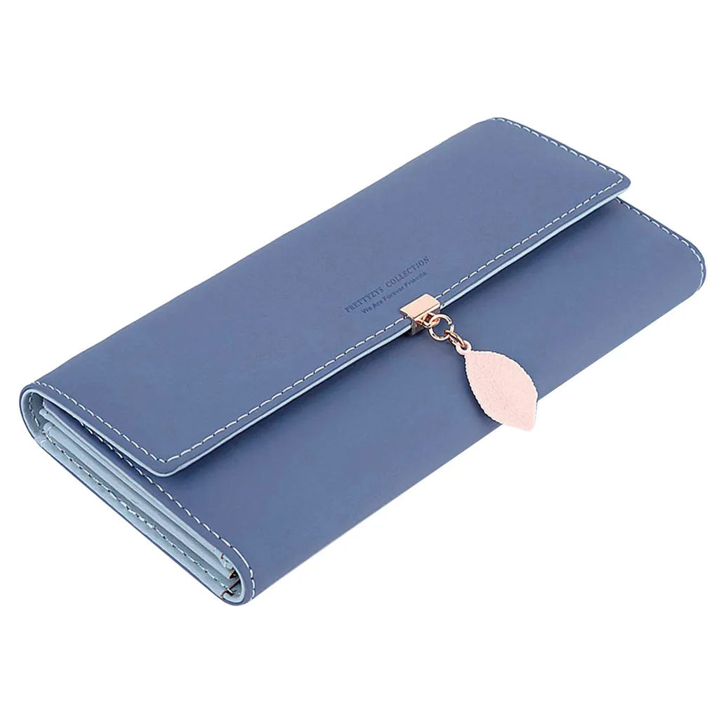 Длинный женский модный длинный стильный студенческий кошелек для карт Многофункциональный складной кошелек для монет - Цвет: DB