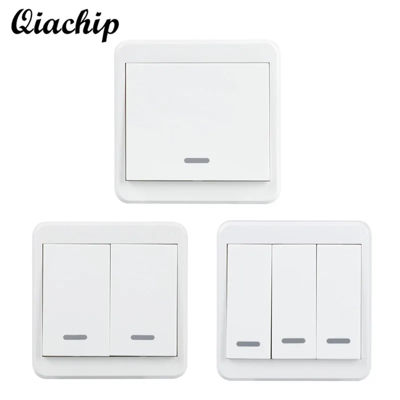 

UK Plug WiFi Smart 1 2 3 Gang Light Wall Panel Switch APP Control Work with Amazon Alexa Google Home Push Button Switch Z50
