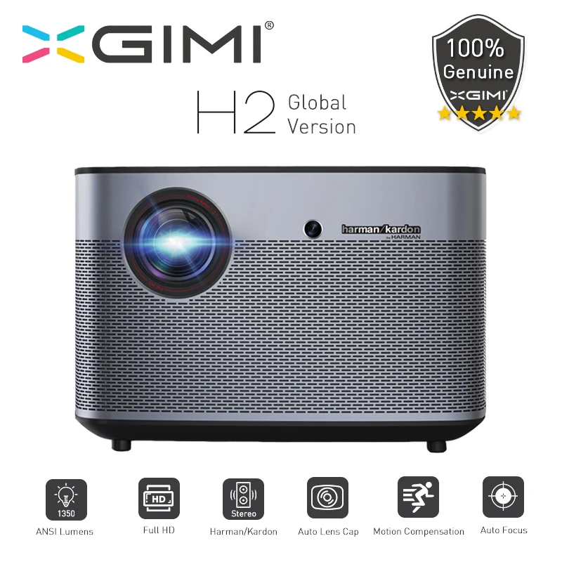 XGIMI H2 DLP العارض 1920x1080 كامل HD 3D دعم 1350 Ansi WiFi بلوتوث المسرح المنزلي متعاطي المخدرات 4 K فيديو HDMI USB LAN