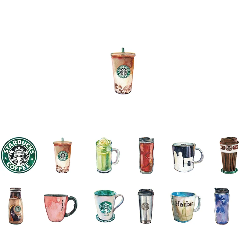 

Alideco Washi Masking Tapes Drik Coffee Adhesive Tapes Scrapbooking DIY Paper Japanese Stickers Size 2.5 cm*10m