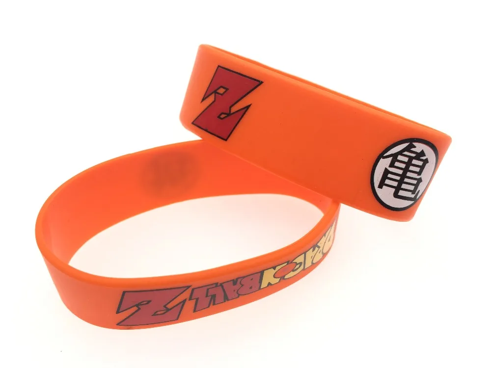 Новая партия 100 шт оранжевый микс аниме популярный дракон браслет с мячами силиконовый сувенир заполняется цветом браслет творческие подарки