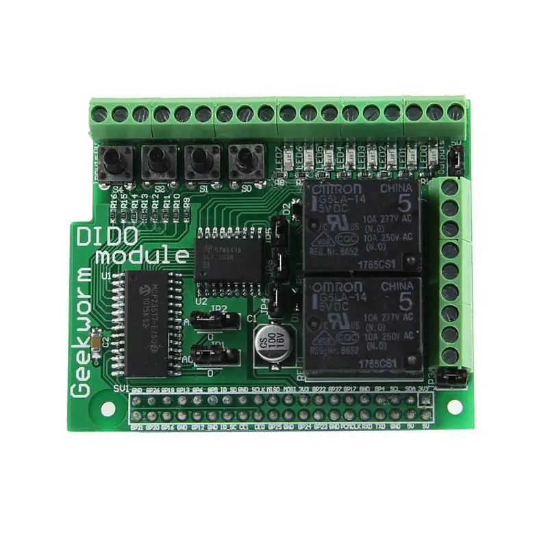 

Digital Input Output Board DIDO Module Board for Raspberry Pi 2 B + A+ with LED Indicator