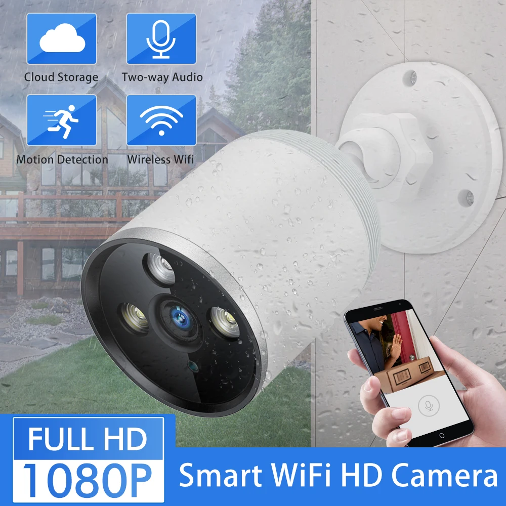 SDETER 1080P облачная беспроводная Wi Fi камера наружная Водонепроницаемая