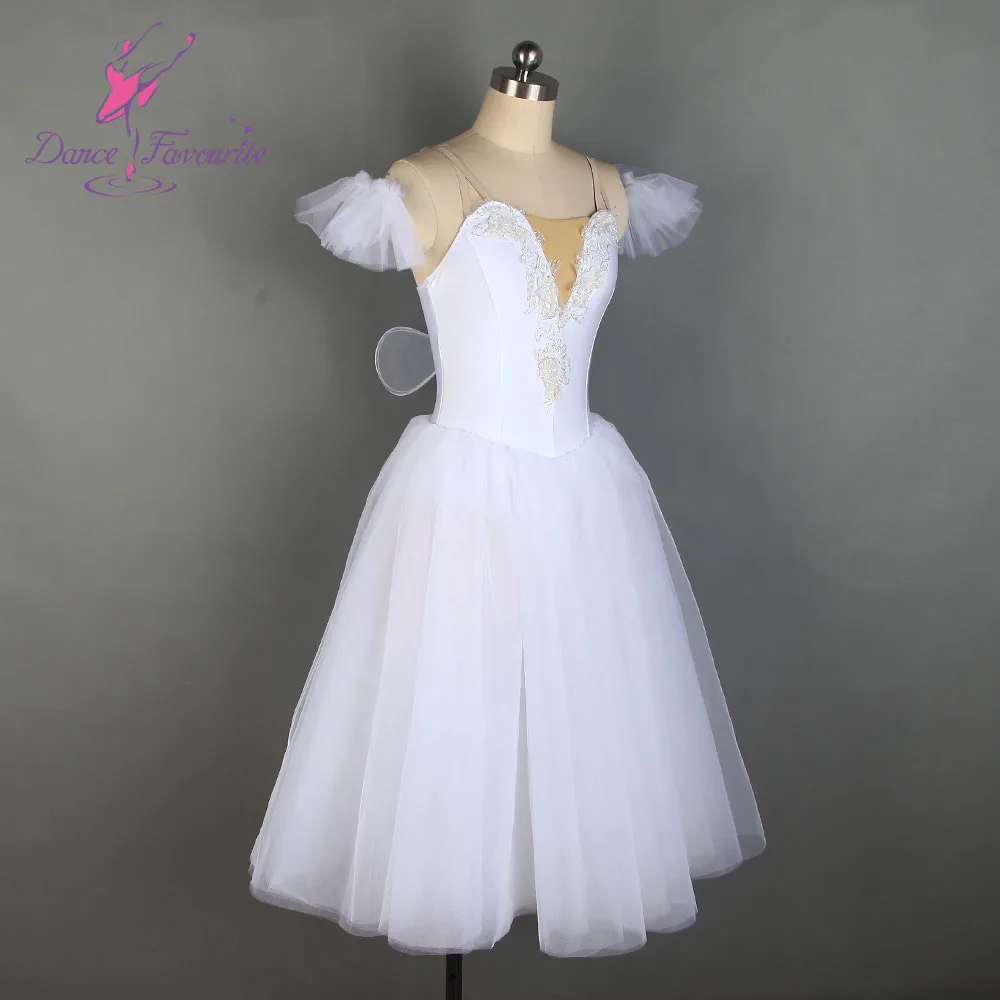 

Romantic White ballet Tutu Adult Professional Ballet Long Tutu White With Wings Girl & Women ballet costume dance tutu