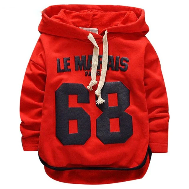 

2018 New Baby Boys Hoodies Clothes Spring Letter Full Sleeve Cotton Baby Kids Sweatshirts Children's Clothing for 1-3 Years