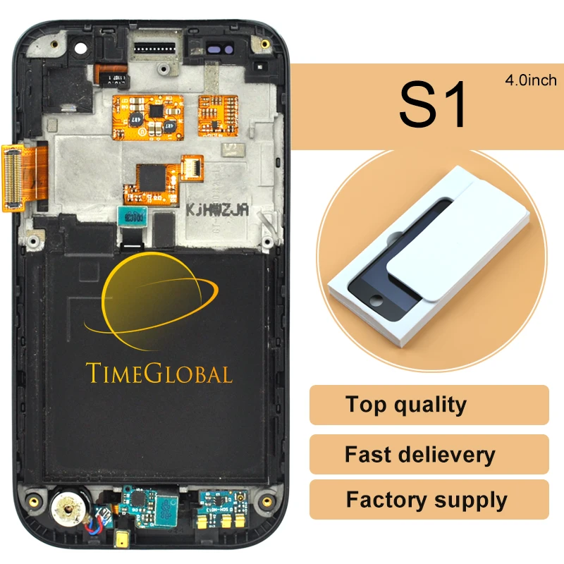 10pcs Time-limited Rushed For Samsung S1 I9000 Lcd Display With Touch Screen Digitizer Assembly Frame Free Shipping