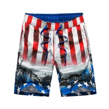 Новые пляжные шорты мужские брендовые шорты с принтом флага для спорта на открытом воздухе Бермуды для серфинга шорты для доски короткие шорты de bain homme