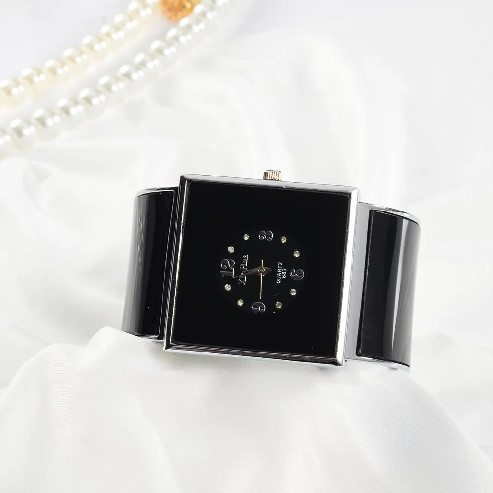 Women's Big Stainless Steel Bracelet Watches Luxury Crystal Ladies Watch women watches