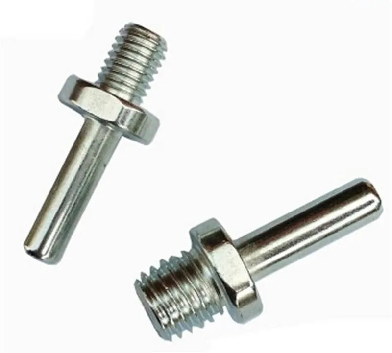 1pc Steel M10 M14 Drill Aapter Thread For Polishing Pad Hook Loop Backer Plate Connecting Rod