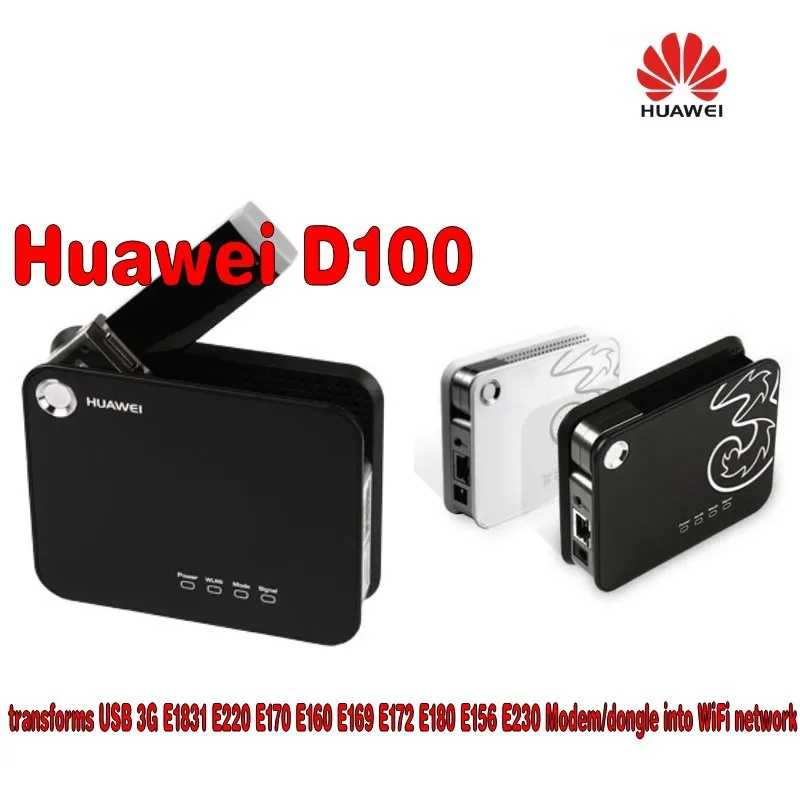 Huawei D100 3g Беспроводной маршрутизатор преобразует USB 3g E220 модем/ключ вместе