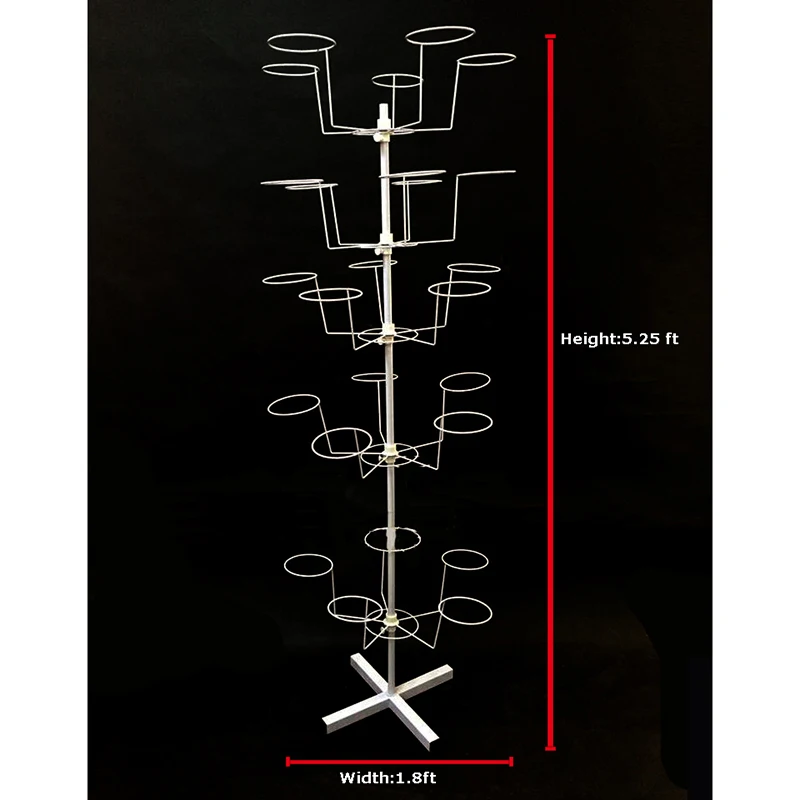 Шапка-Черная кепка дисплей розничная шляпа Крышка стеллаж вращающийся Спиннер металлический стенд пол