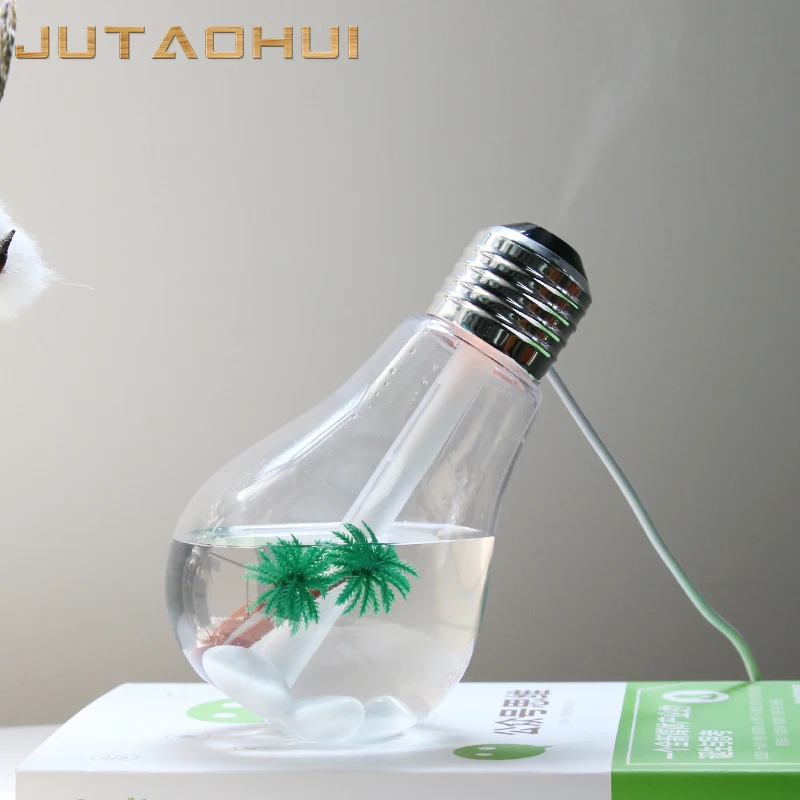 

mini usb Air Humidifier Bulb Aroma Diffuse Desk Humidificador decoration Essential Oil Mist Maker LED Light for Home