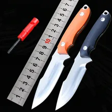 2 Handle Colors Small Survival Straight Knife D2 Satin Blade G10 Handle Fixed Blade Knives With K Sheath Outdoor EDC Tools цена 2 Handle Colors Small Survival Straight Knife D2 Satin Blade G10 Handle Fixed Blade Knives With K Sheath Outdoor EDC Tools цены онлайн