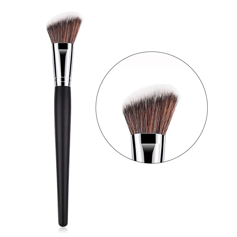 

Hot 1pcs Oblique Head Blush Makeup Brush Face Cheek Contour Cosmetic Powder Foundation Blush Brush Angled Makeup Brush Tools