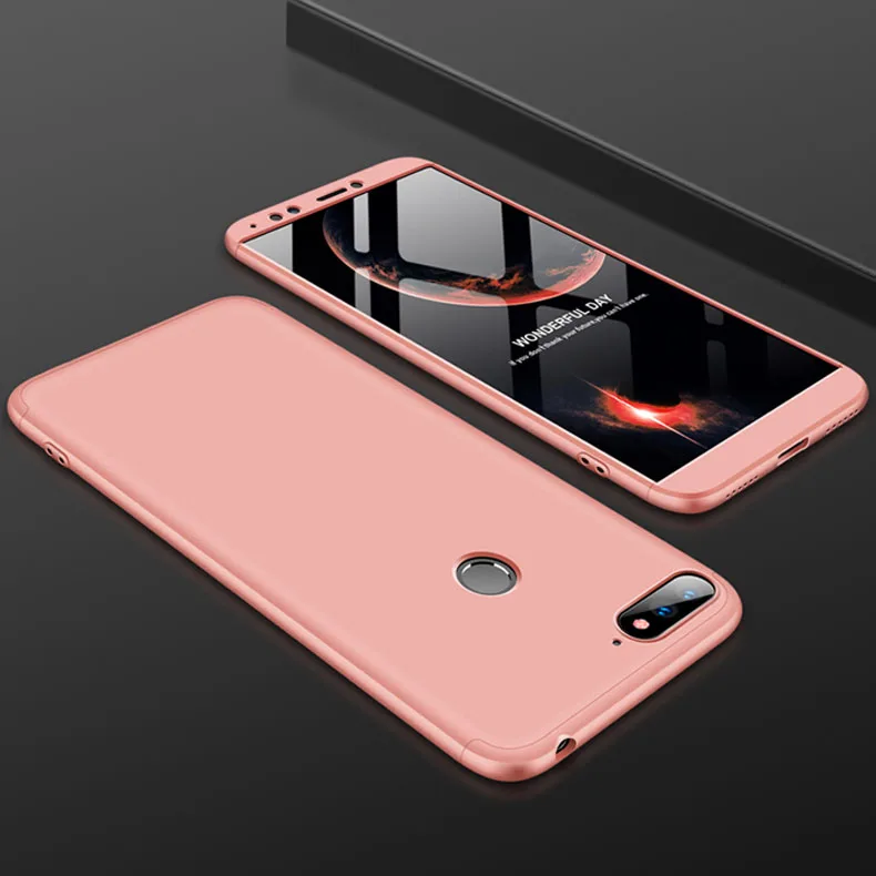 Полный защитный чехол для Huawei Honor 7a Pro, чехол для Honor 7C Phone Y6 Prime Y7 Pro, чехлы с закаленным покрытием