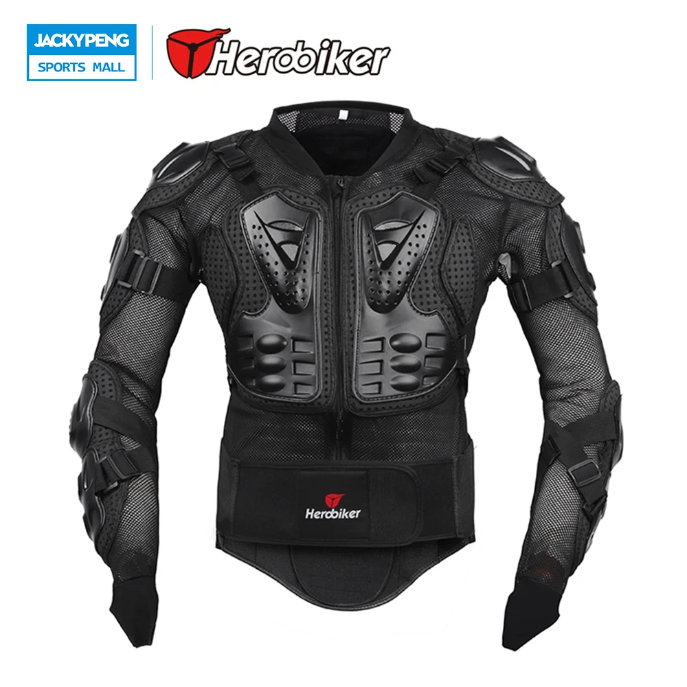 

Herobiker Full Body Motorcycle Jacket Chest Racing Cycling Biker Motor Motocross Protector Back Support