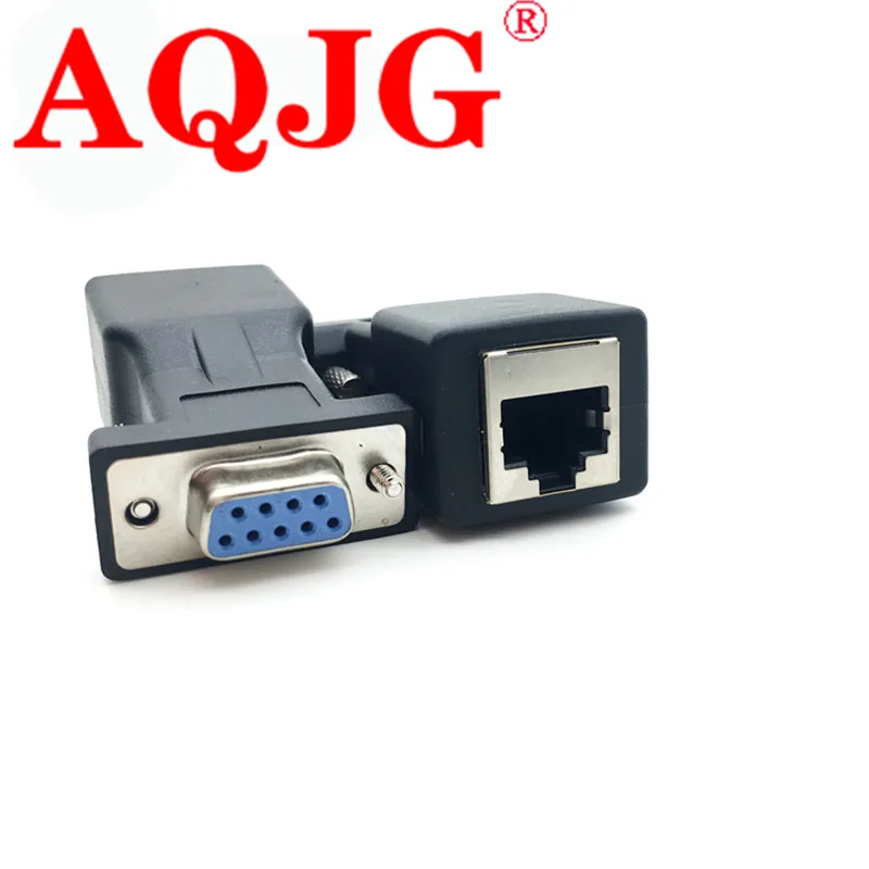 Конвертер COM порта в Ethernet порт LAN DB9 RS232 мама RJ45 не требует внешнего питания папа