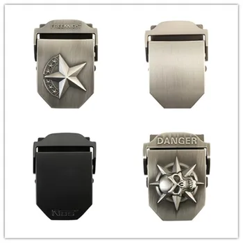 

Metal 40mm Width Men's Tactical Belt Buckle Alloy Material for Canvas Belt Jean DIY Clothing Accessories
