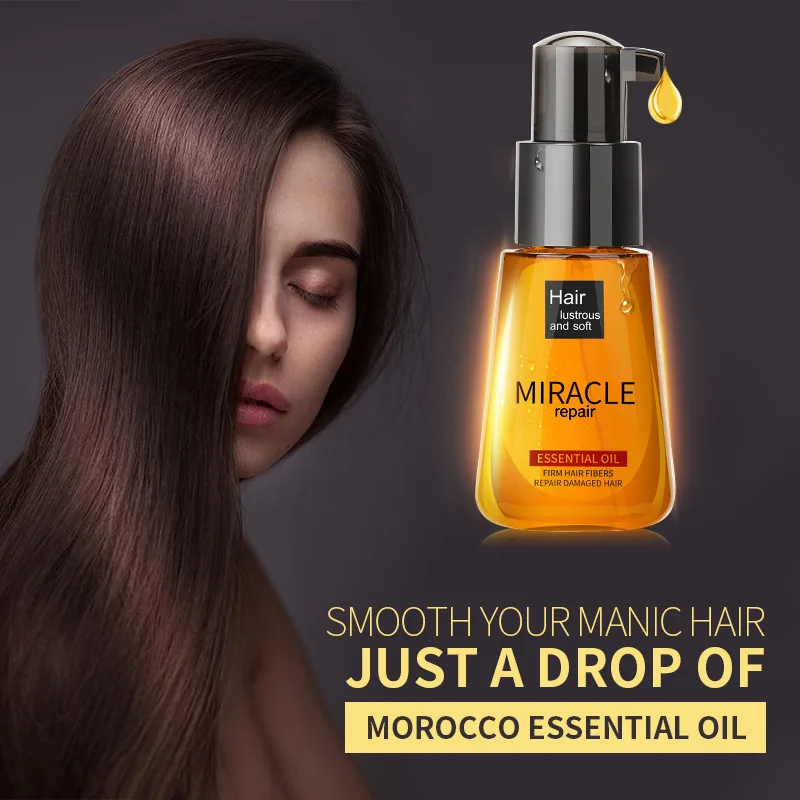 

70ml Morocco Argan Oil Hair Conditioners Care Essence Nourishing Repair Damaged Improve Split Hair Treatment Essential Oil TSLM2
