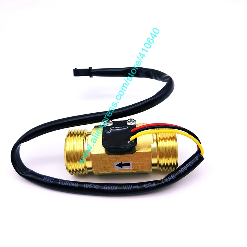 Полный Медь G3/4 &quotDN20mm 2 45L/мин циркуляции Системы поток воды Сенсор расходомер 35*60