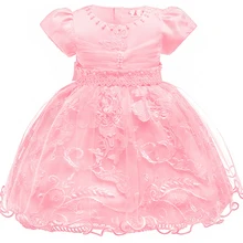 NEW Baby Girl Christmas dress For Girls 1 Year Birthday Flower Dresses For Wedding Princess Baptism Christening Birthday