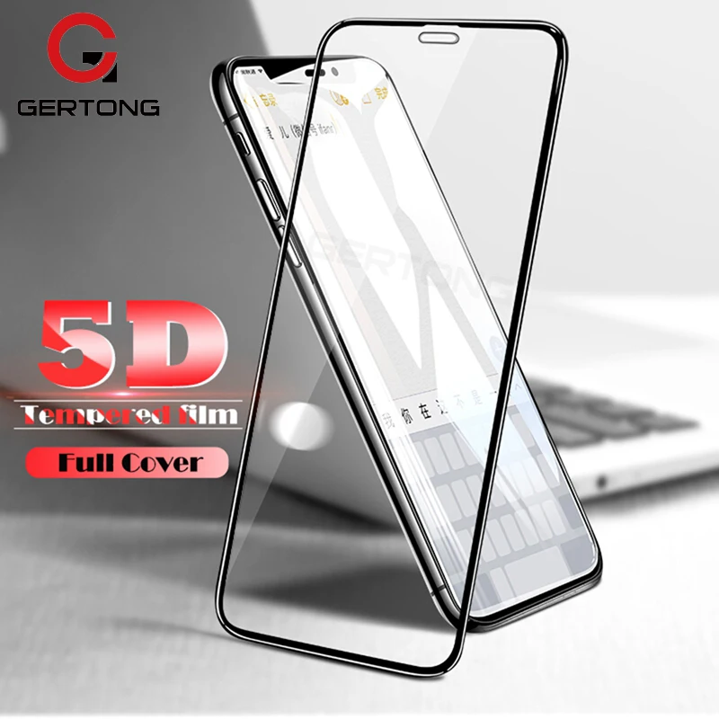 5D Full Cover Tempered Glass For iPhone XS XR Max X Screen