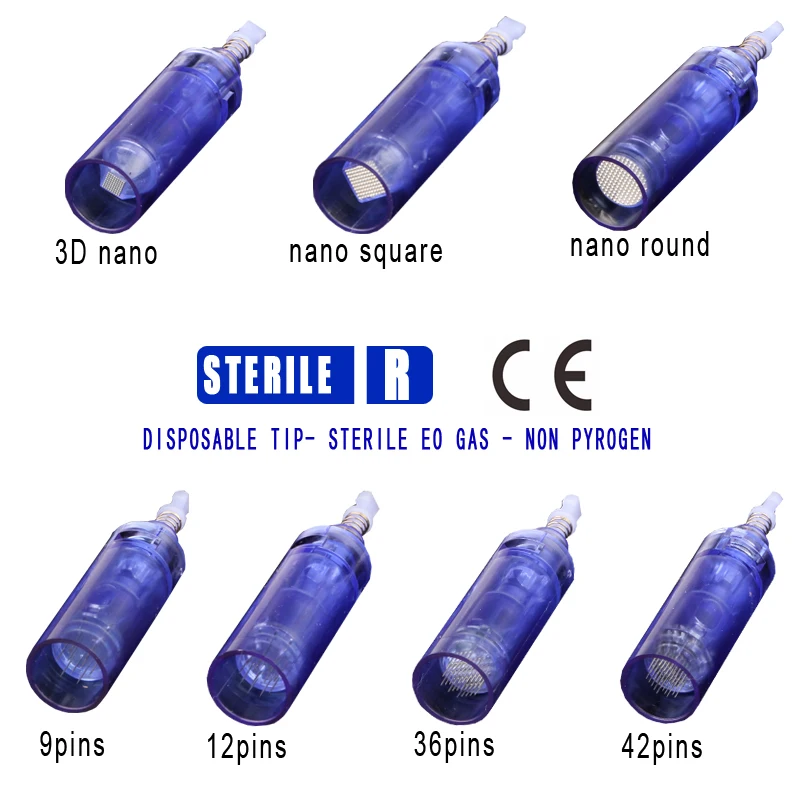 

10PCS Electric Derma Pen Micro Needles Bayonet 9/12/36/42 pin/Nano Cartridge For Auto Dr. Pen A1 Tattoo Needles Needle Tip