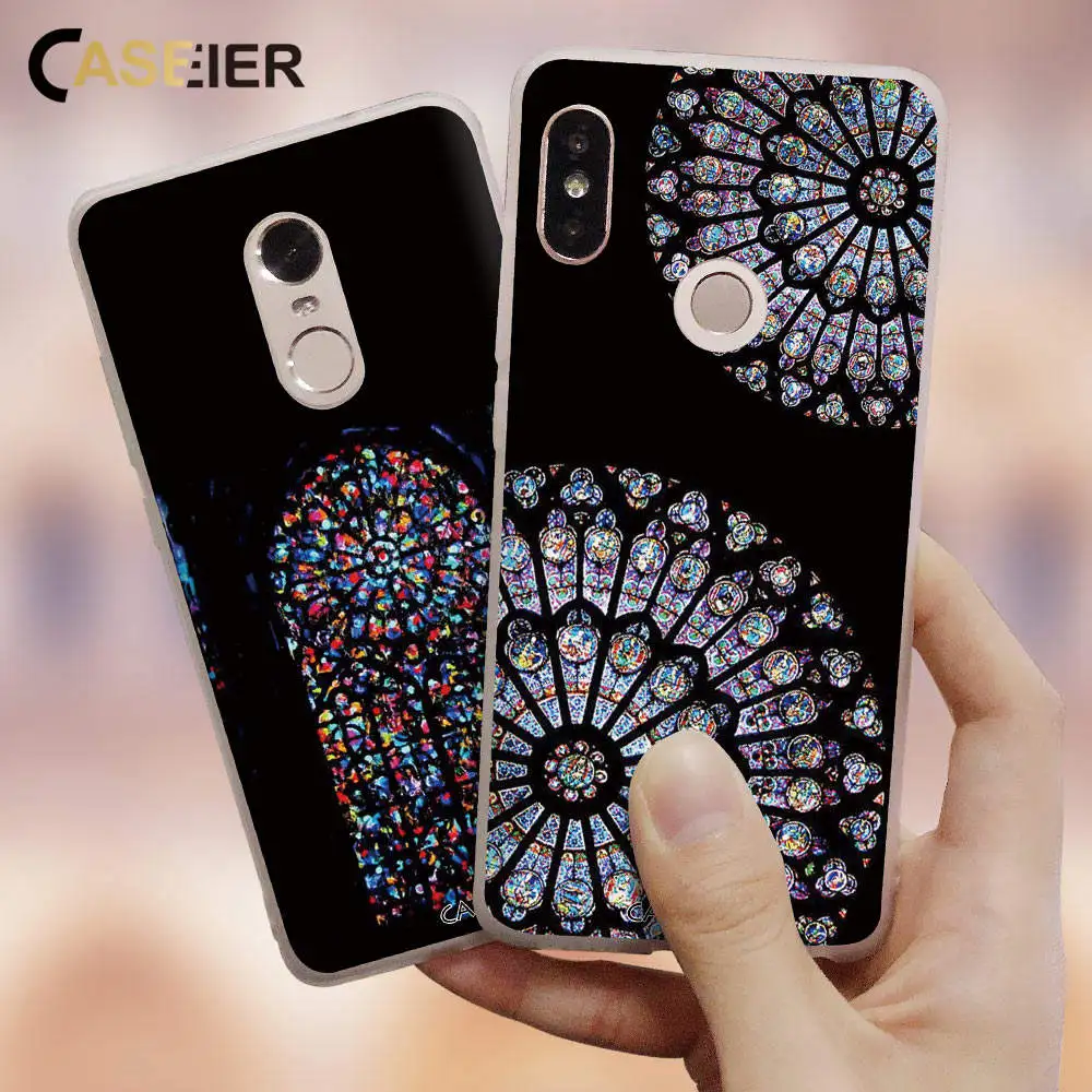 

CASEIER Matte Case For Xiaomi Redmi 6A Note 5 7 Pro 4A 5A Ancient Literary Building Pattern Phone Case For Xiaomi A1 5X A2 6X
