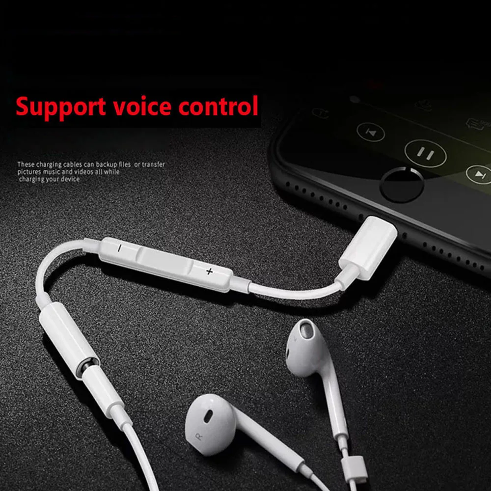 Адаптер для наушников Lightning 3 5 мм с Bluetooth аудио конвертером звонков iPhone 6 6S 7 8 plus X XS