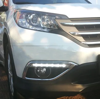 

for 12year Honda CRV special day light front fog light modification upgrade LED driving light