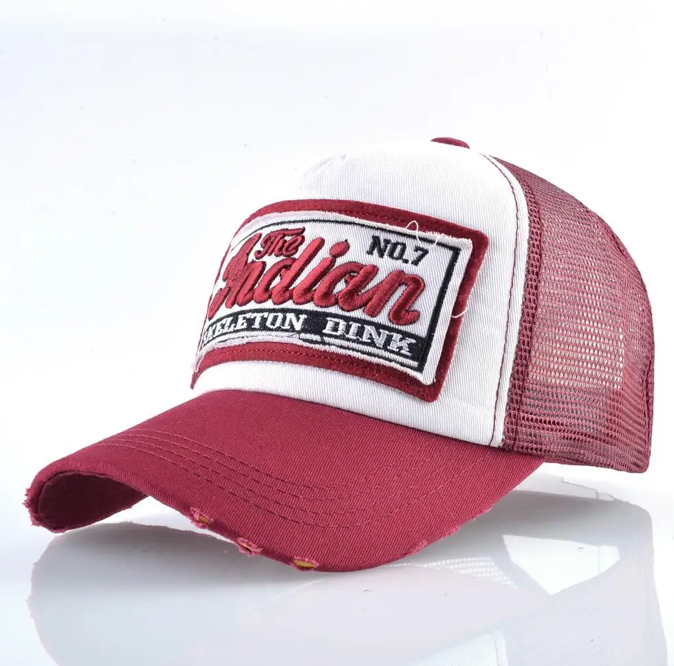 Gorra De Béisbol Con Letra H, Gorra De Malla Ajustable