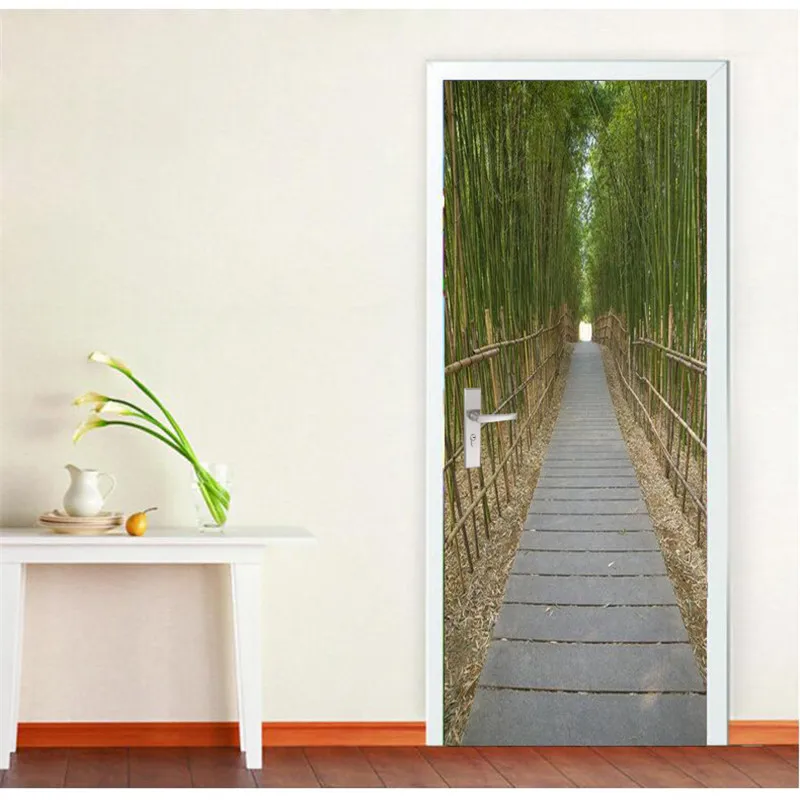 Us 209 Porta Carta Da Parati Di Bambù Canale 3d Diy Murales Wallpaper Sfondo Soggiorno Camera Da Letto Autoadesivo Di Vetro Autoadesivo Pittura