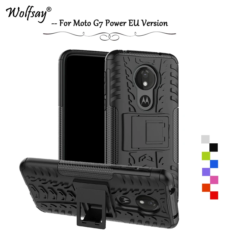 Чехол для Moto G7 power ударопрочный резиновый ЖЕСТКИЙ чехол бампер накладка