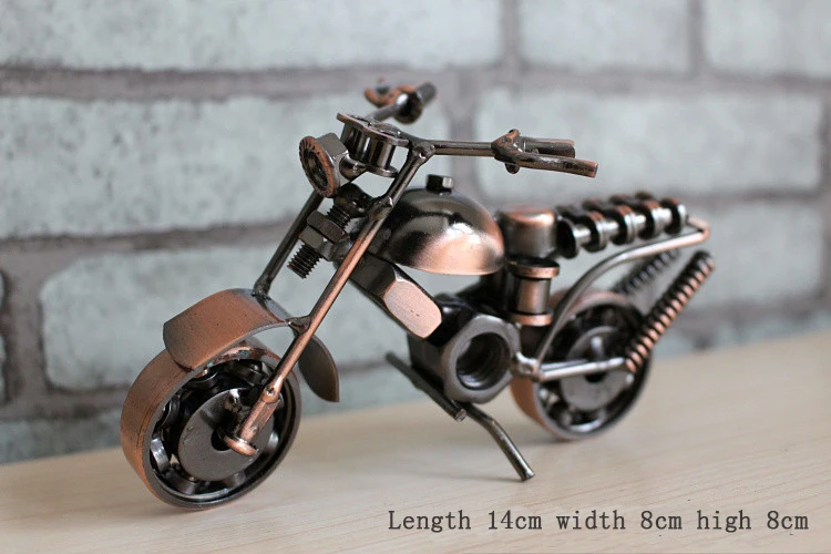 Handmade Metal Motorcycle Motorbike Model Home Bar Décor Tricycle Motor 