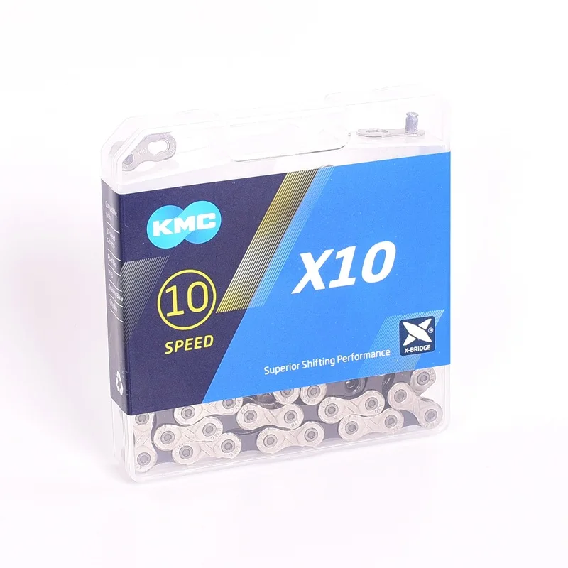 KMC X10 велосипедные цепи 10 скорость 116 ссылки с quick link Сверхлегкий 265 г MTB горный велосипед цепи дорожный 10 переменной коробке