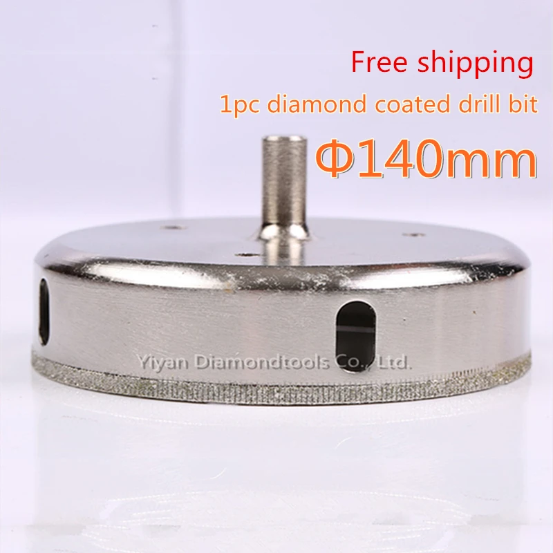 

Алмазное буровое долото 140 мм, 1 шт./партия, Открыватель для стеклянных отверстий, резак для стекла, керамической плитки, фарфора, сверления отверстий под мрамор