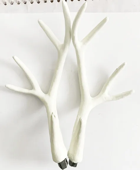 

Free shipping artificial white color decorative animal horn antler for hair headdress