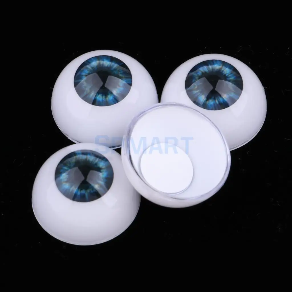 Baby Doll Blue Iris Eye 24mm Acrylic Eyeballs for Doll Bear Animals Mask Toy 