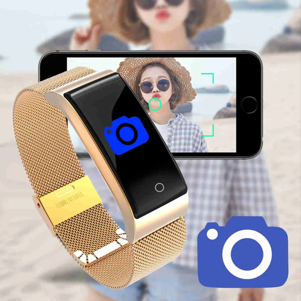 XGODY F4 Bluetooth умный Браслет монитор частоты слуха IP67 смарт браслет для женщин и