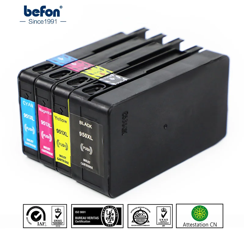 Совместимый с befon чернильный картридж 950 951 XL для HP Officejet Pro 8100 ePrinter 8600 Plus |