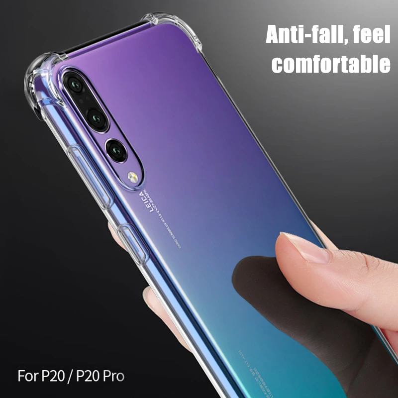 

Air Bag Phone Case For Huawei Honor 10 8X MAX 8C 9i 9 lite Anti-knock TPU Clear Case For Huawei Mate 20 Pro 10 P 20 Lite Y9 2019