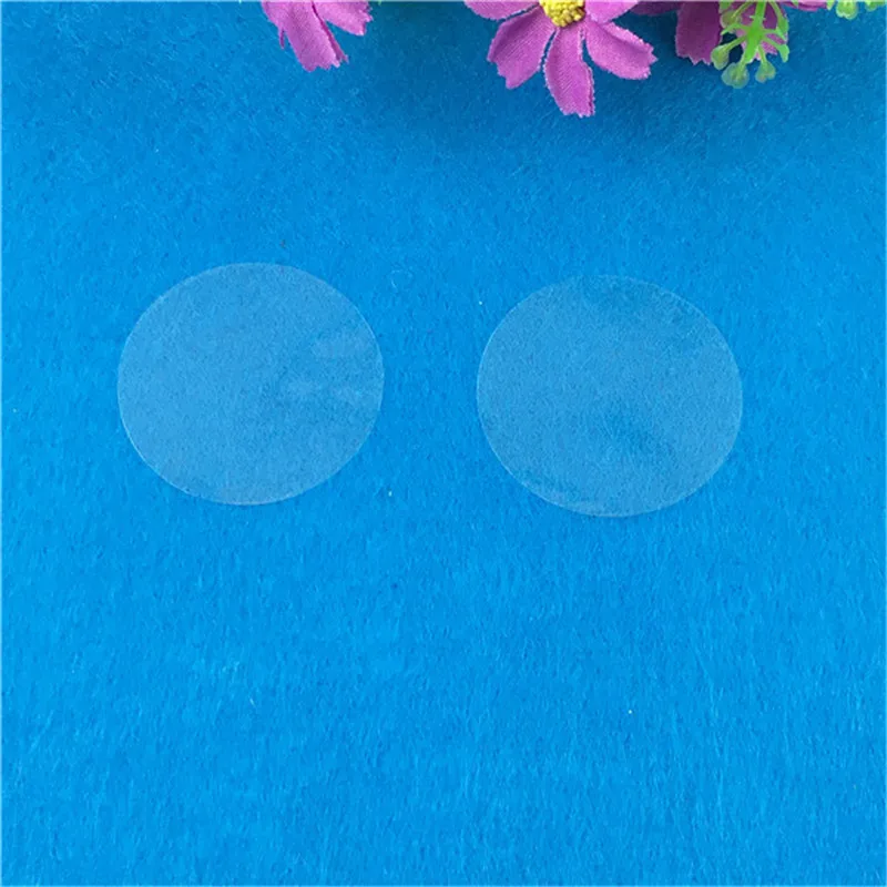 300Pcs/Lot Two Size Round Self-adhesive PVC Transparent Blank Sticker For Letters Products Sealing Stickers Accept Custom Logo