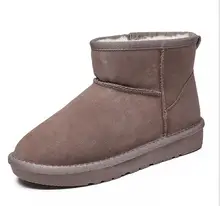 Women Australia Boots High Quality Genuine Leather Classic 100% Wool snow boots Women Boots Warm winter shoes for women genuine leather women winter boots brand women winter shoes natural wool warmful plush high quality knee high boots xammep