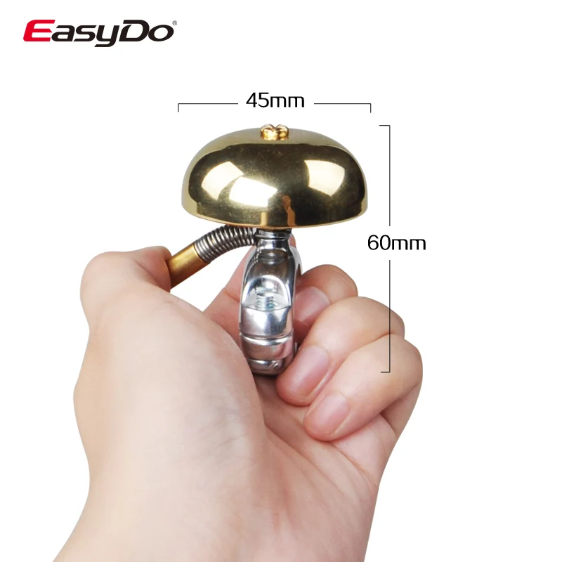 

Easydo MTB Road Bicycle Ring Bell Pure Copper Bell Handlebar Horns Classic Vintage Bell Sound Alarm Mountain Bike Accessories