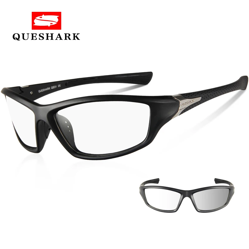 Queshark Photochromic Cyclisme Eyewear Vélo Lunettes Outdoor Sport VTT