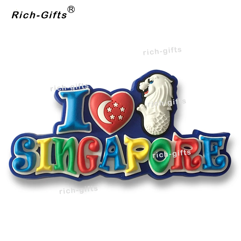 

Top Selling Singapore Souvenir Tourist PVC Fridge Magnet